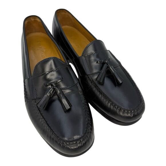 COLE HAAN MENS SHOES PINCH TASSEL LOAFER BLACK LEATHER NEW C06587 Size 11.5 - Picture 1 of 7